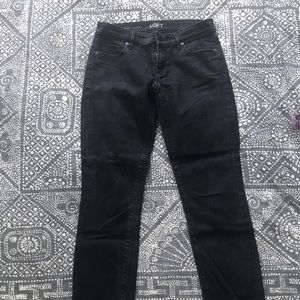 Loft modern skinny jeans. Black. 0/25.